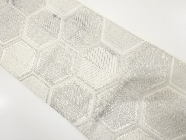 JAPANESE KIMONO / ANTIQUE FUKURO OBI / WOVEN PNE KIKKO